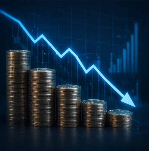Cost reduction chart visualization